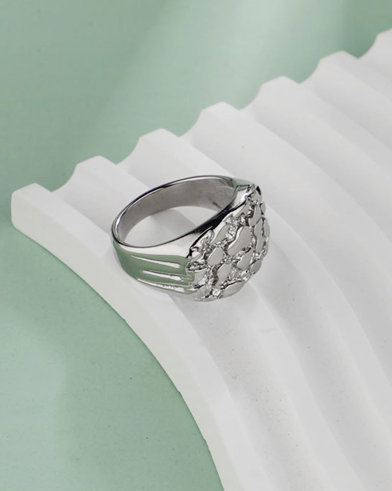 Women's Popular Gold Nugget Rings