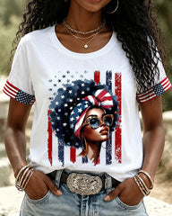 250th Anniversary of the Black Girl Crew Neck Short Sleeve Tshirt