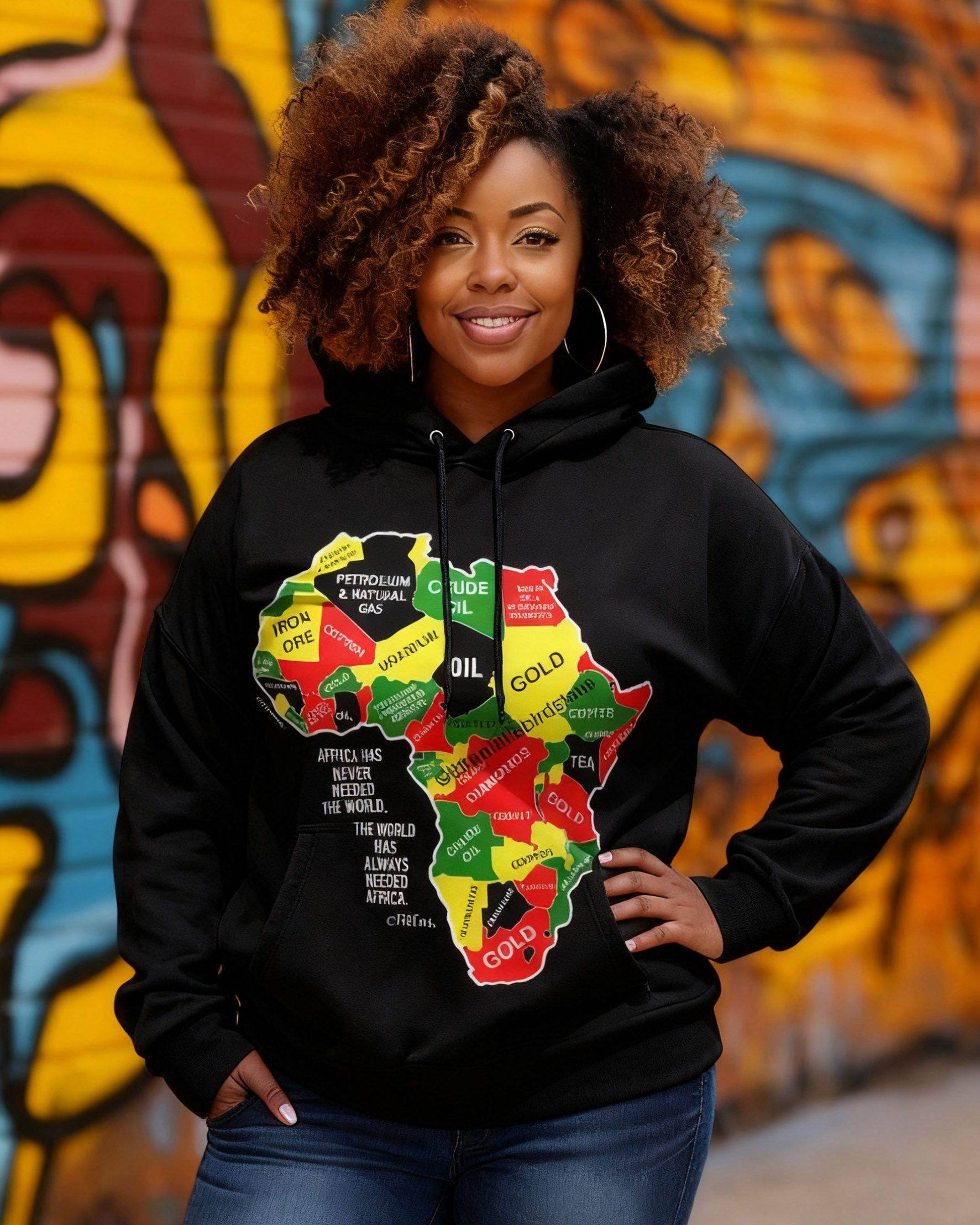 Africa Has Never Needed The World Long Sleeve Hoodies