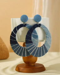 Casual Fashion Exaggerated Earrings, Handmade Oval Cowgirl Earrings