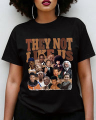 100% Cotton They Not Like Us Juneteenth Crew Neck Short Sleeve Tshirt