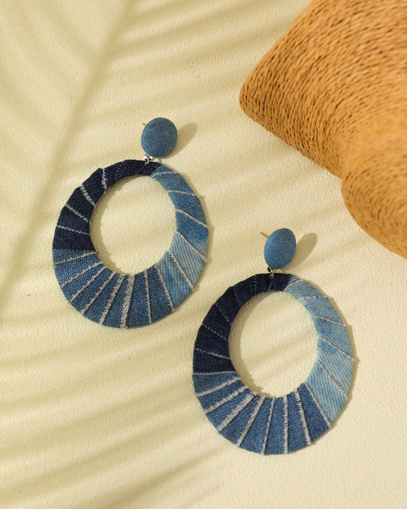 Casual Fashion Exaggerated Earrings, Handmade Oval Cowgirl Earrings