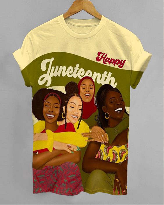 Happy Juneteenth Unisex Short Sleeve Tshirt
