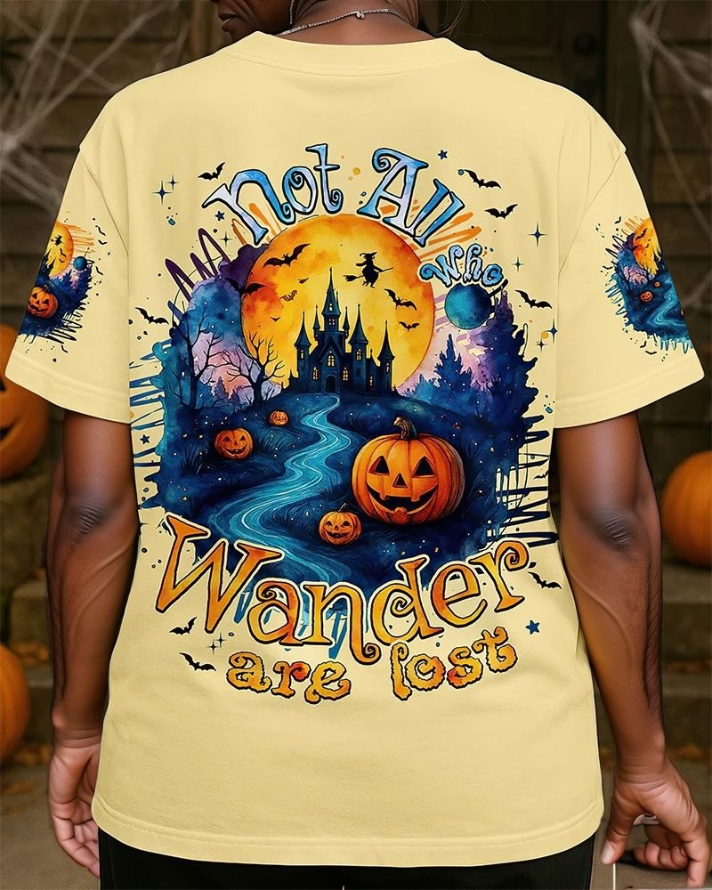 Not All Who Wander Are Lost Halloween All Over Print T-Shirt