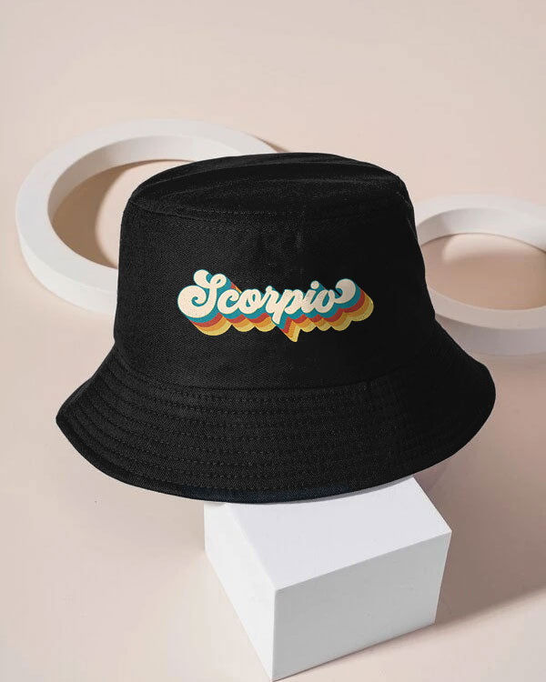 Retro Scorpio Zodiac Street Fisherman Hat
