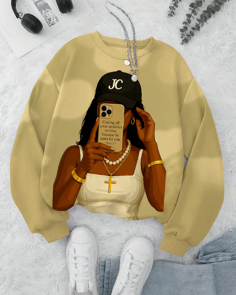 Jesus Cares About You Crewneck Sweatshirt