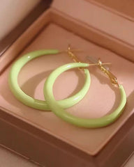 Luxury Vintage Enamel Earrings Exaggerated Large Earrings
