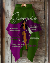 Scorpio Girly Season Hooded Warm Shawl Cape