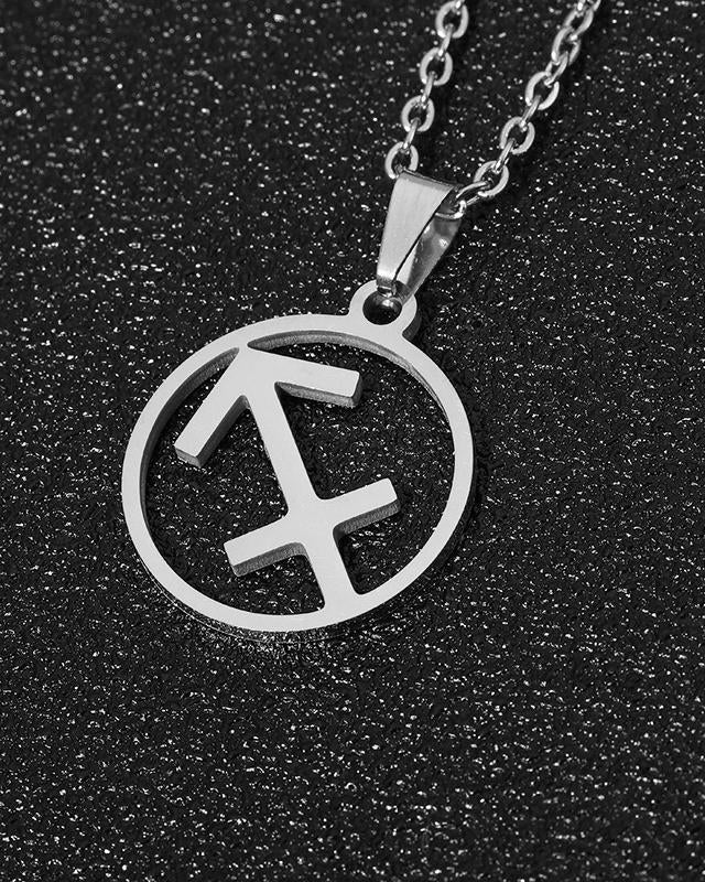 Silver 12 Constellation Necklace