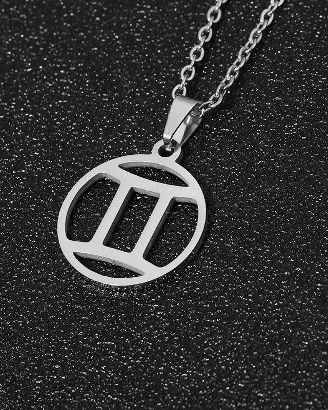 Silver 12 Constellation Necklace