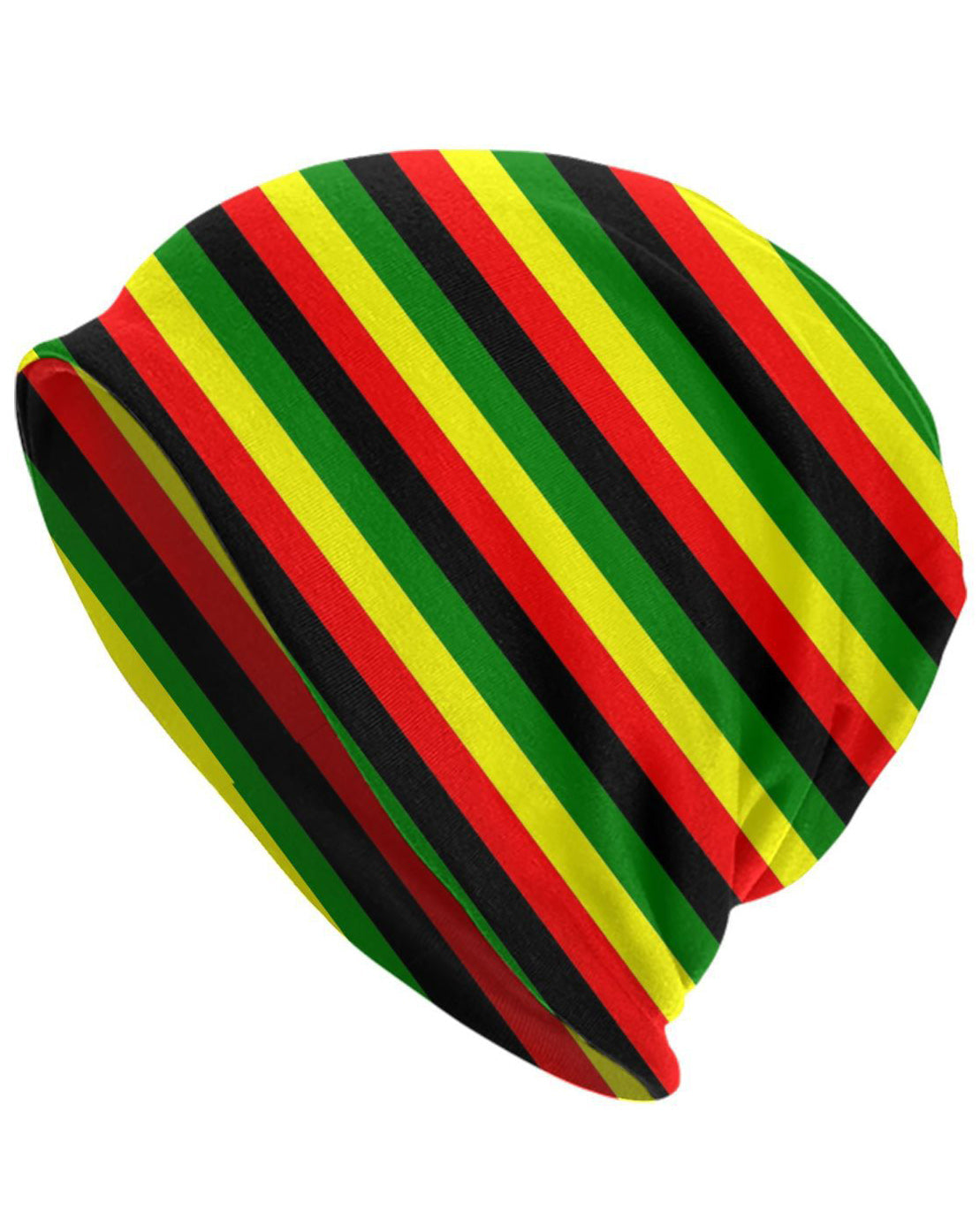 Reggae Stripe Color Block Beanie