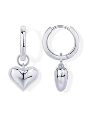 Round Heart Stitching Earrings