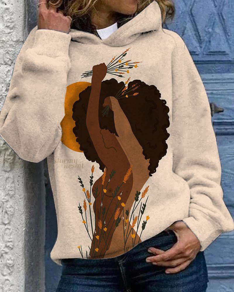American Black Artistic Women Unisex Hoodie