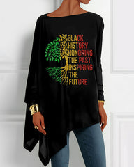 Honoring The Past Inspiring The Future Irregular Top