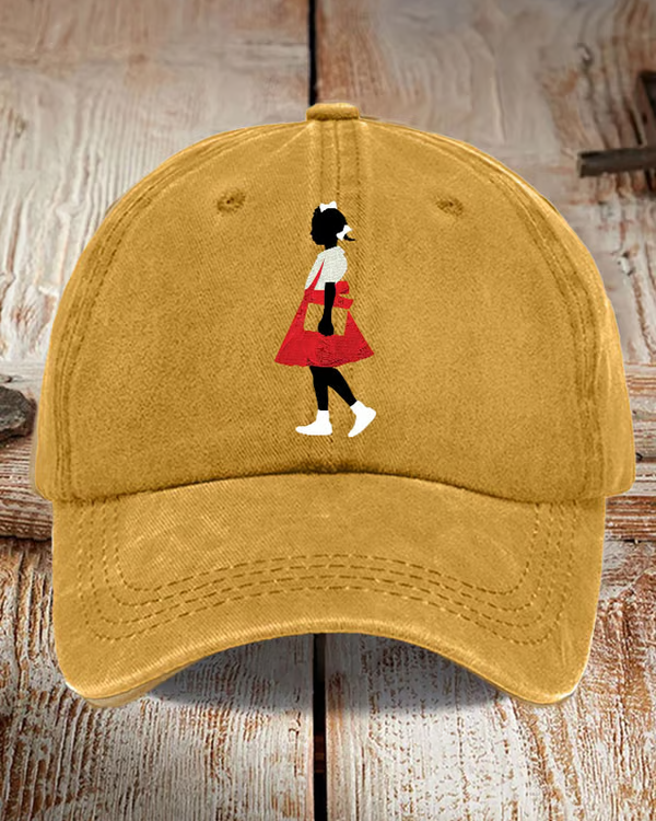 Ruby Bridges Print Wash Baseball Cap