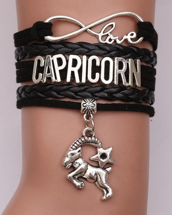 12 Constellations Woven Bracelet