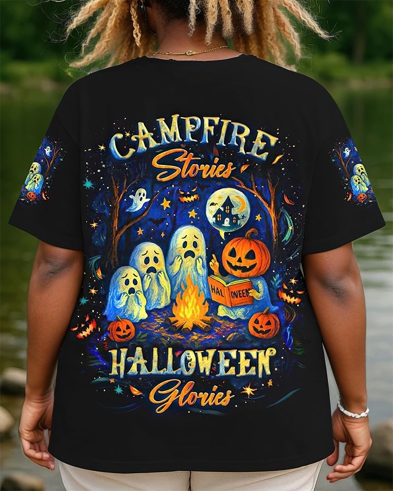 Campfire Stories Halloween Glories Halloween All Over Print T-Shirt