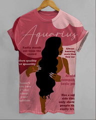 Aquarius Girly Season Unisex Short Sleeve Tshirt