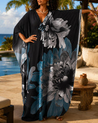 Loose-fitting vacation robe dress