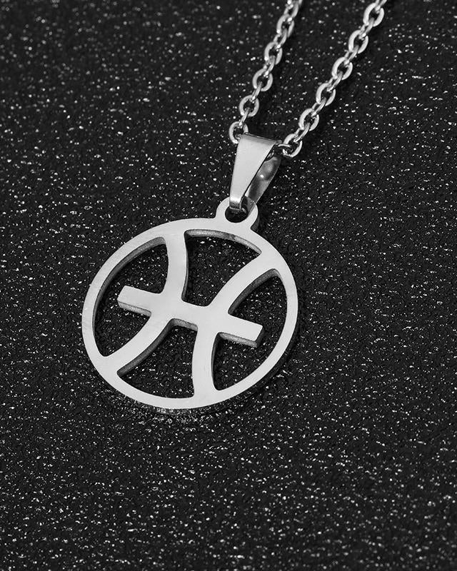 Silver 12 Constellation Necklace