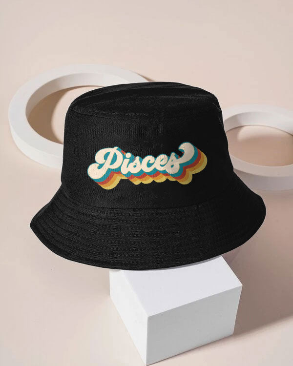 Retro Pisces Zodiac Street Fisherman Hat