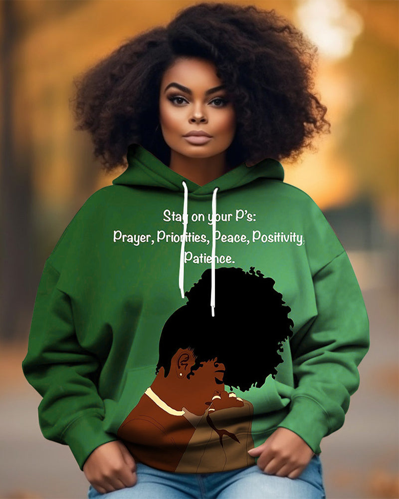 Stay On Your P's... Long-sleeved Hoodie