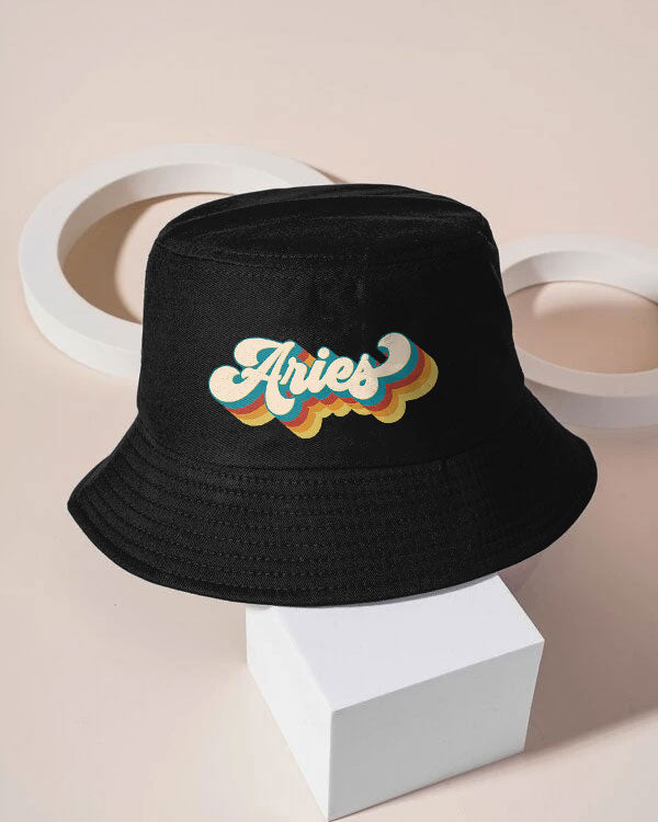 Retro Aries Zodiac Street Fisherman Hat