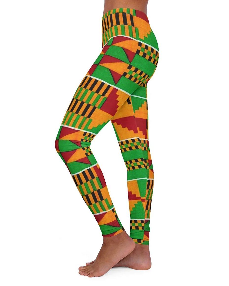 African Kente Print Women Leggings