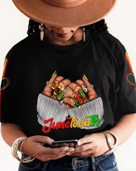 Women's Juneteenth Print Short Sleeve T-Shirt
