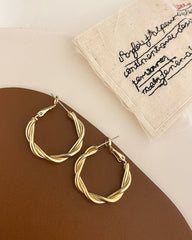 Gold Elegant Design Earrings