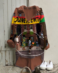 Celebrate Juneteenth Together Irregular Casual Tunic