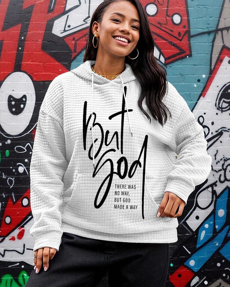 But God Waffle Long Sleeve Hoodie