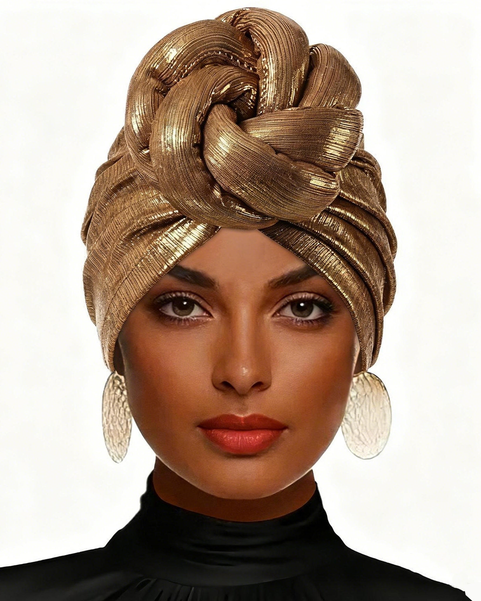 Women's African Headwrap Hat - Non-Stretchy Cultural Hairstyle