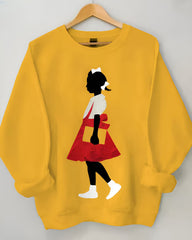 Women's Black History Ruby Bridges Crewneck Long Sleeve Sweatshirt