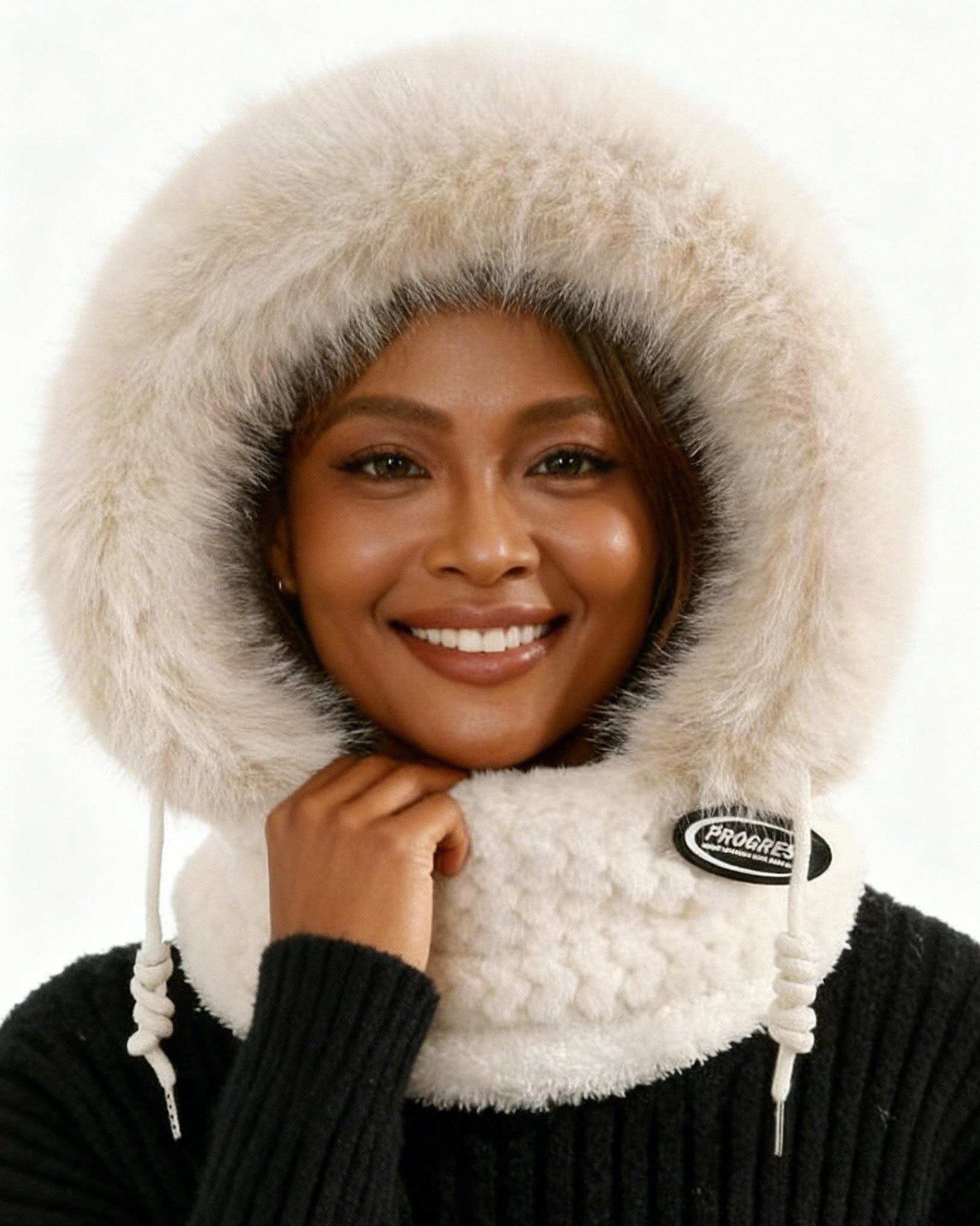Women's Winter Beret Hat & Polar Neck Warmer Scarf Set