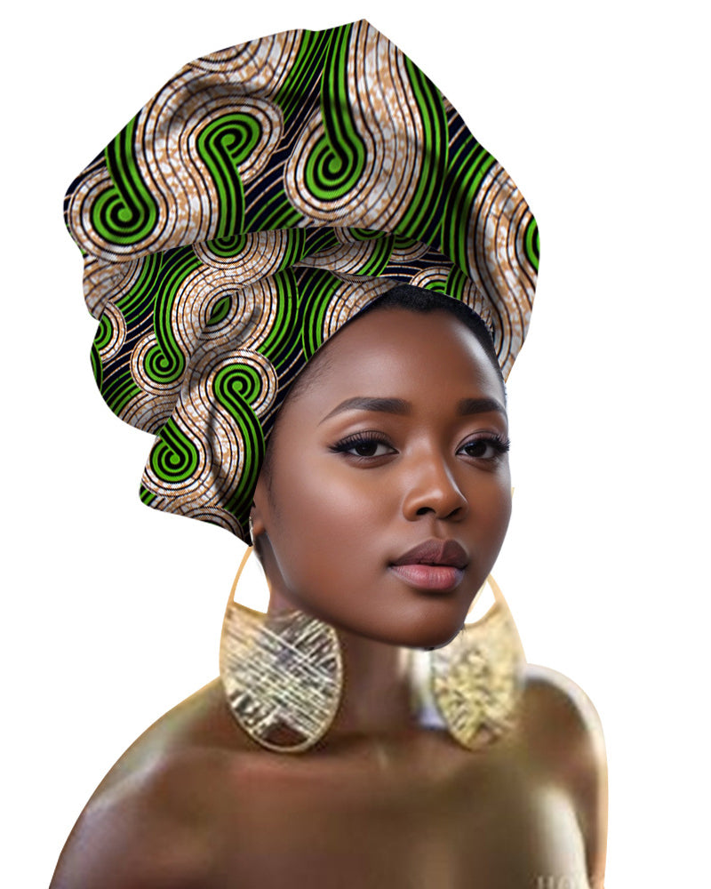Traditional Ankara Printed Headscarf