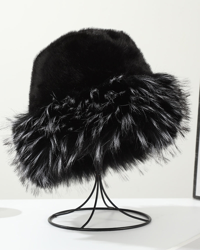 Autumn/Winter Mink Fur Bucket Hat