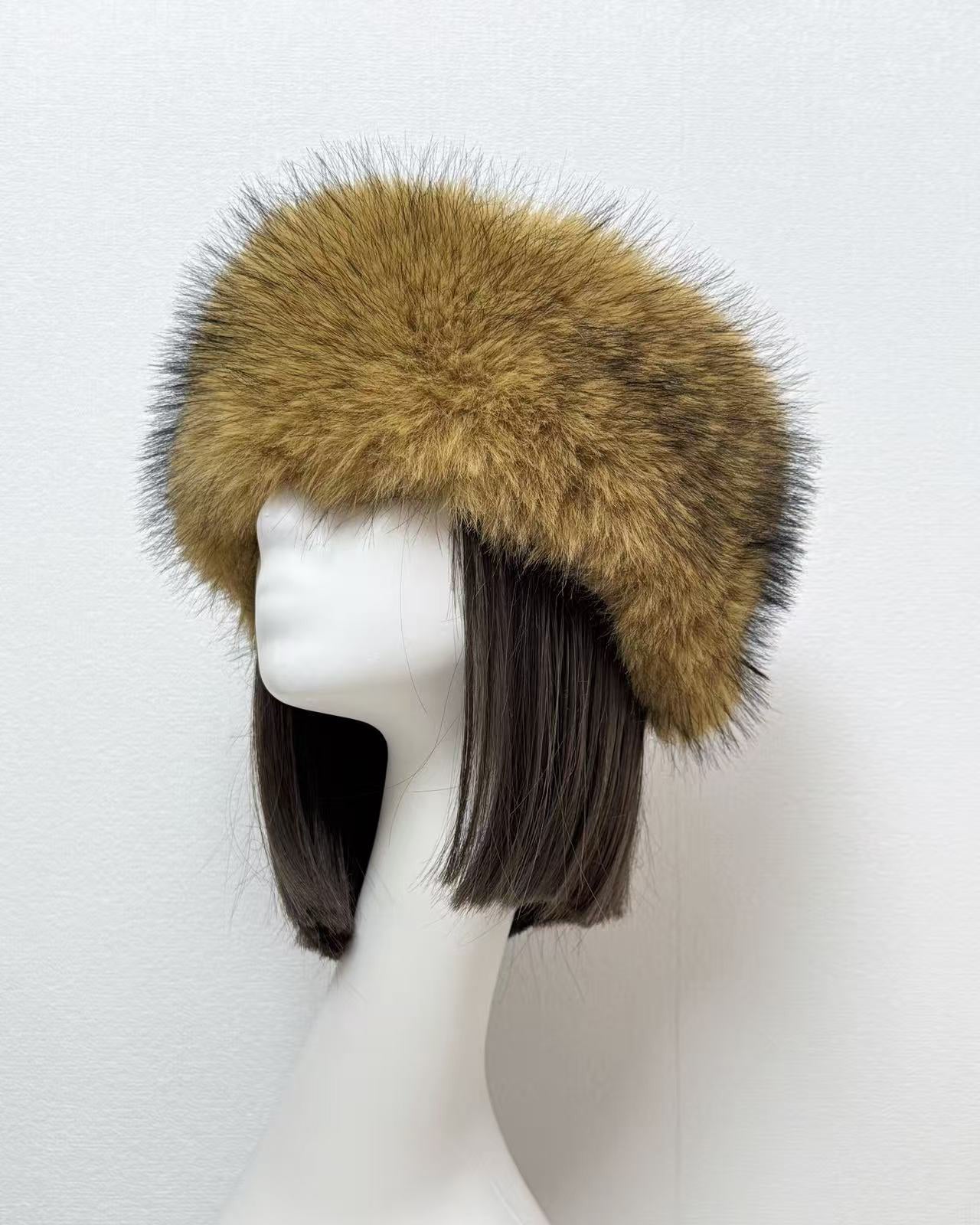 Faux Fox Fur Thickened Fur Without Top Hat Hair Band