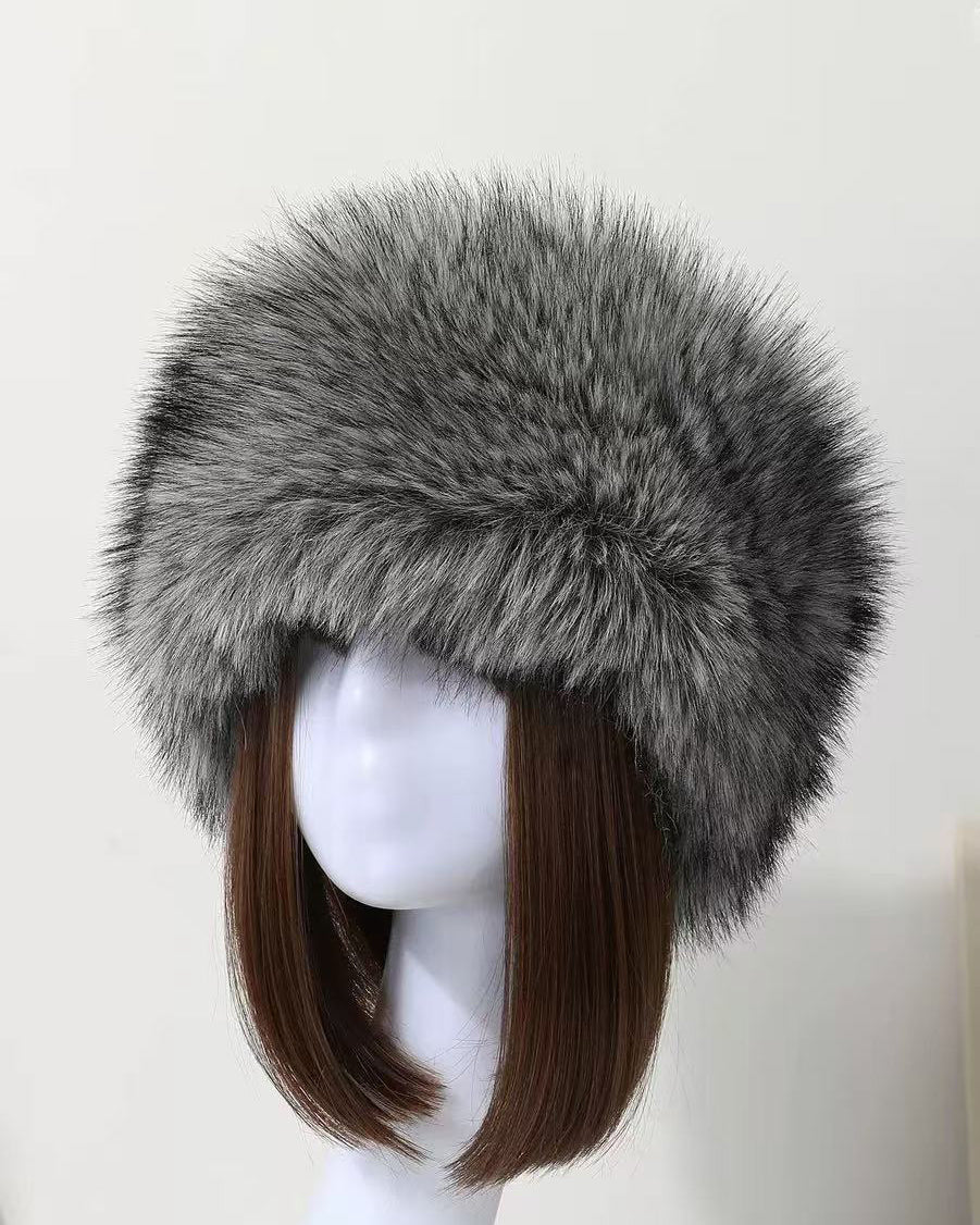 Faux Fox Fur Thickened Fur Without Top Hat Hair Band