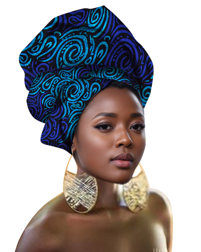 Traditional Ankara Printed Headscarf
