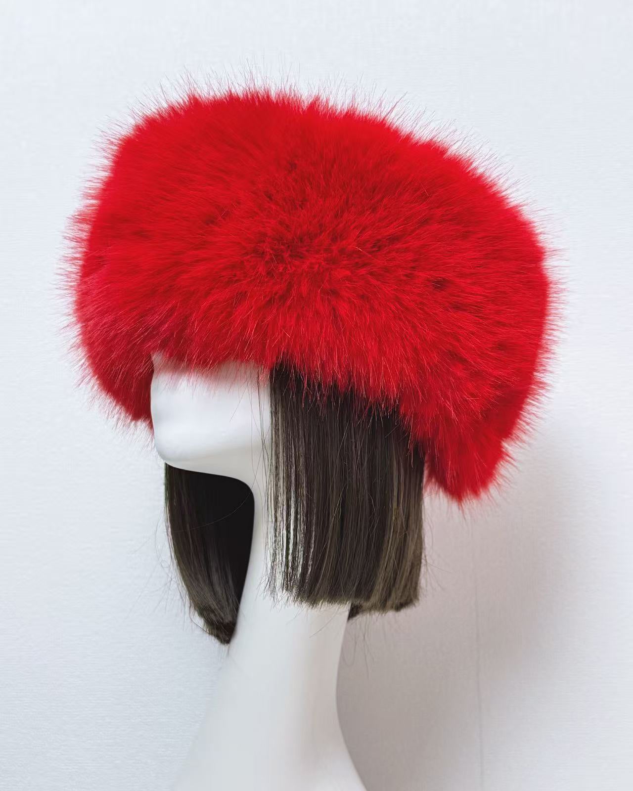 Faux Fox Fur Thickened Fur Without Top Hat Hair Band