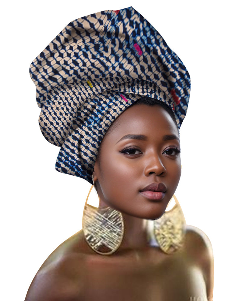 Traditional Ankara Printed Headscarf