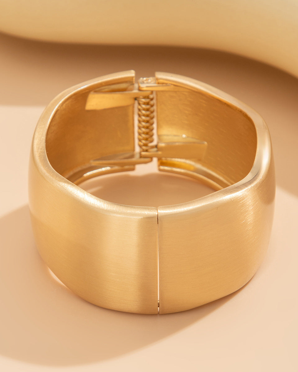 Irregular Wide-Band Metal Bracelet