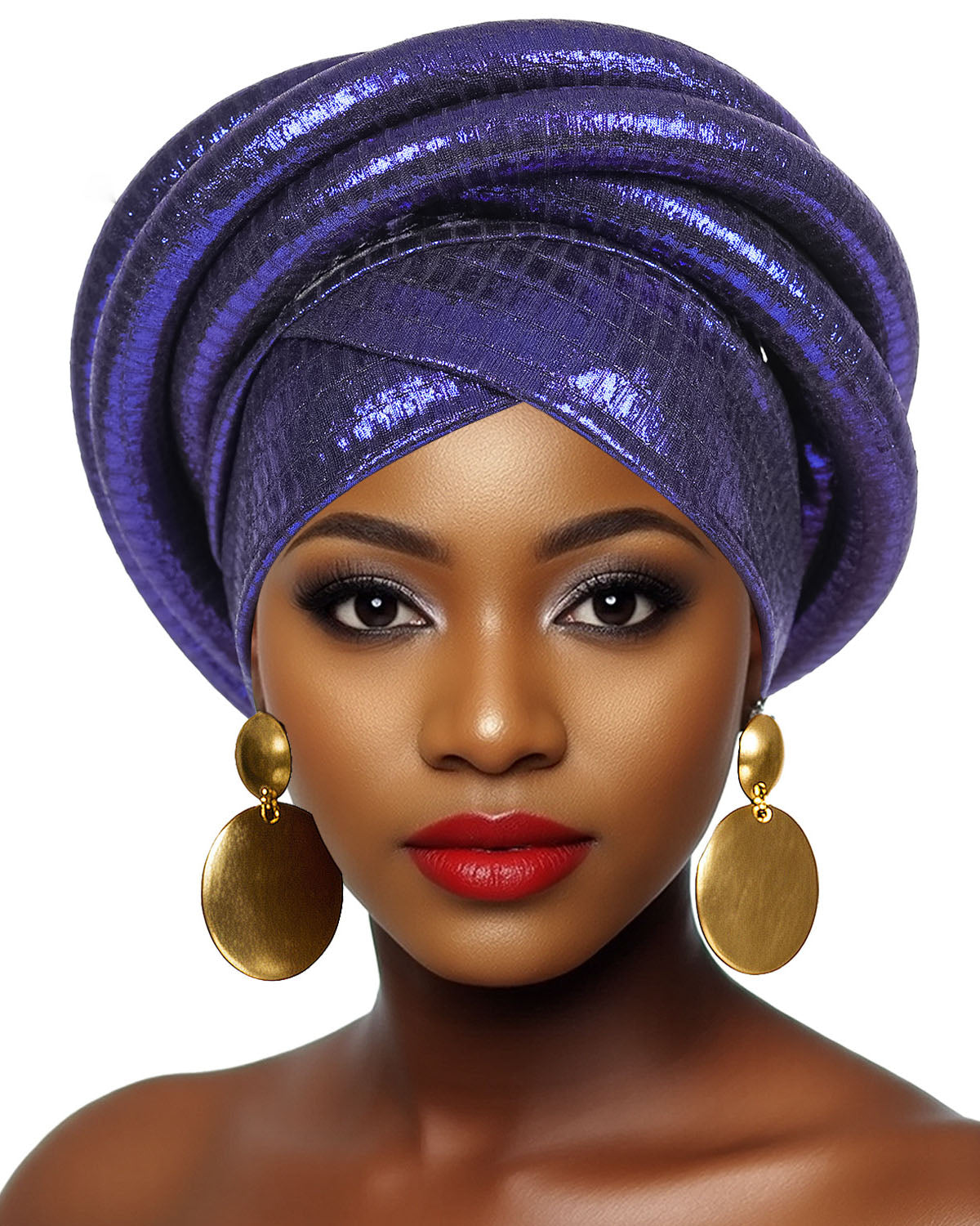 Sleek Faux Crocodile Texture Turban Hat