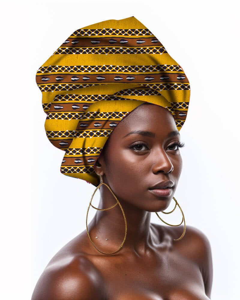 Traditional Ankara Printed Headscarf