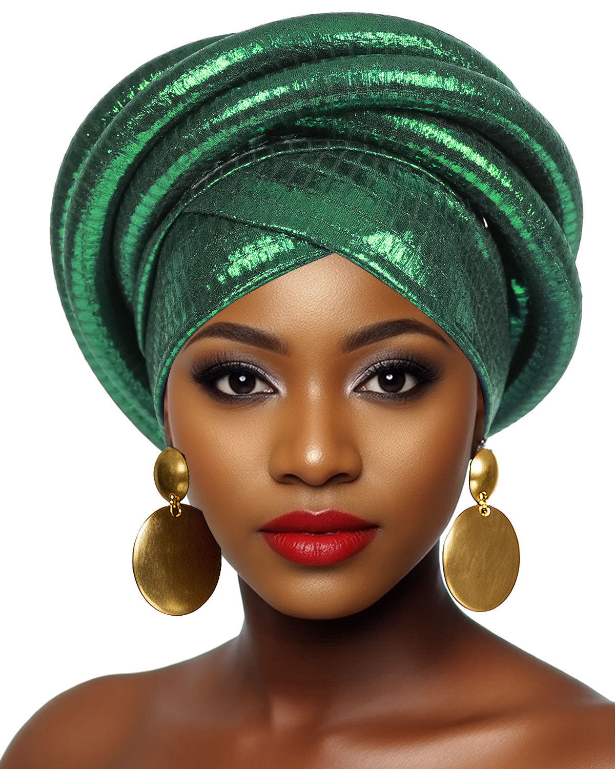 Sleek Faux Crocodile Texture Turban Hat
