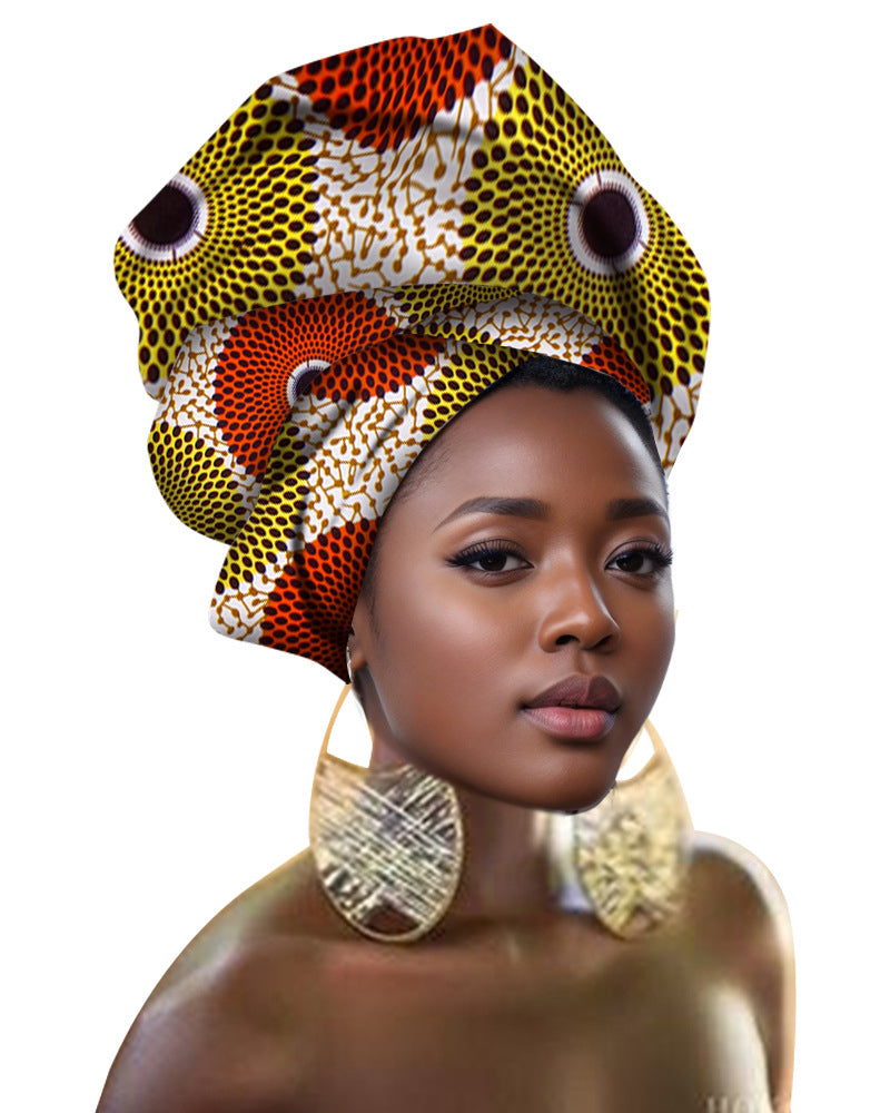 Traditional Ankara Printed Headscarf