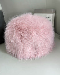 Faux Fox Fur Thickened Thermal Beanie Hat