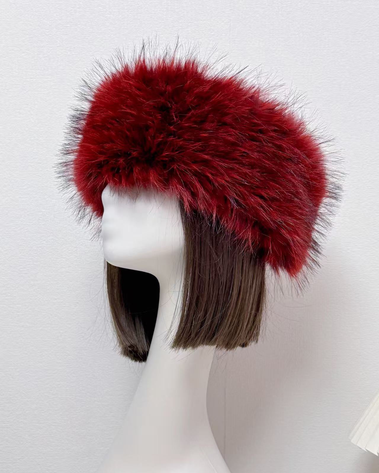 Faux Fox Fur Thickened Fur Without Top Hat Hair Band