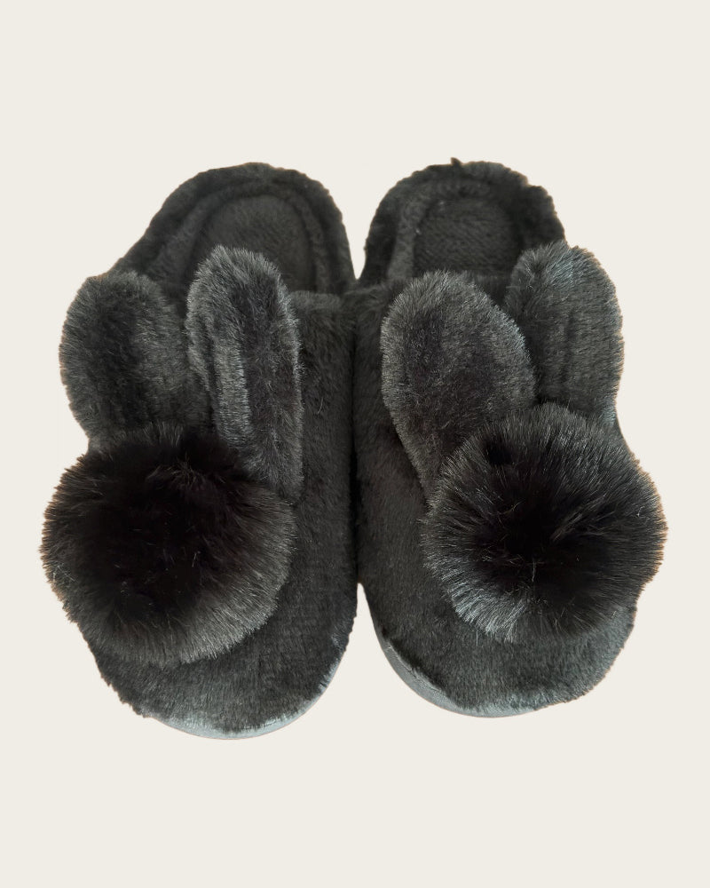 Plush Cute Rabbit Thermal Non-slip Cotton Slippers